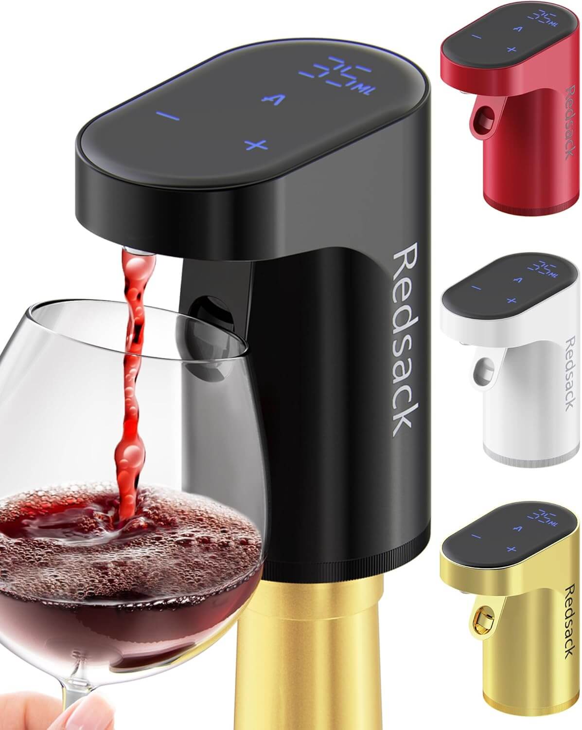 Smart Digital Wine Dispenser for Home Bar & Electric Aerator with Auto Stop, 1-999ML Quantitative Pour & Hands-Free Sensor for Wine, Whiskey, Spirits - Ideal Gift for Men, Dad, Him