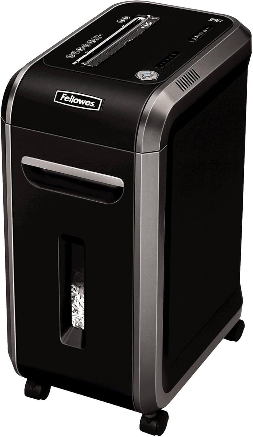 Fellowes Powershred 99Ci 18-Sheet 100% Jam-Proof Heavy Duty Crosscut Paper Shredder Machine for Office and Home, Black/Gray 3229904