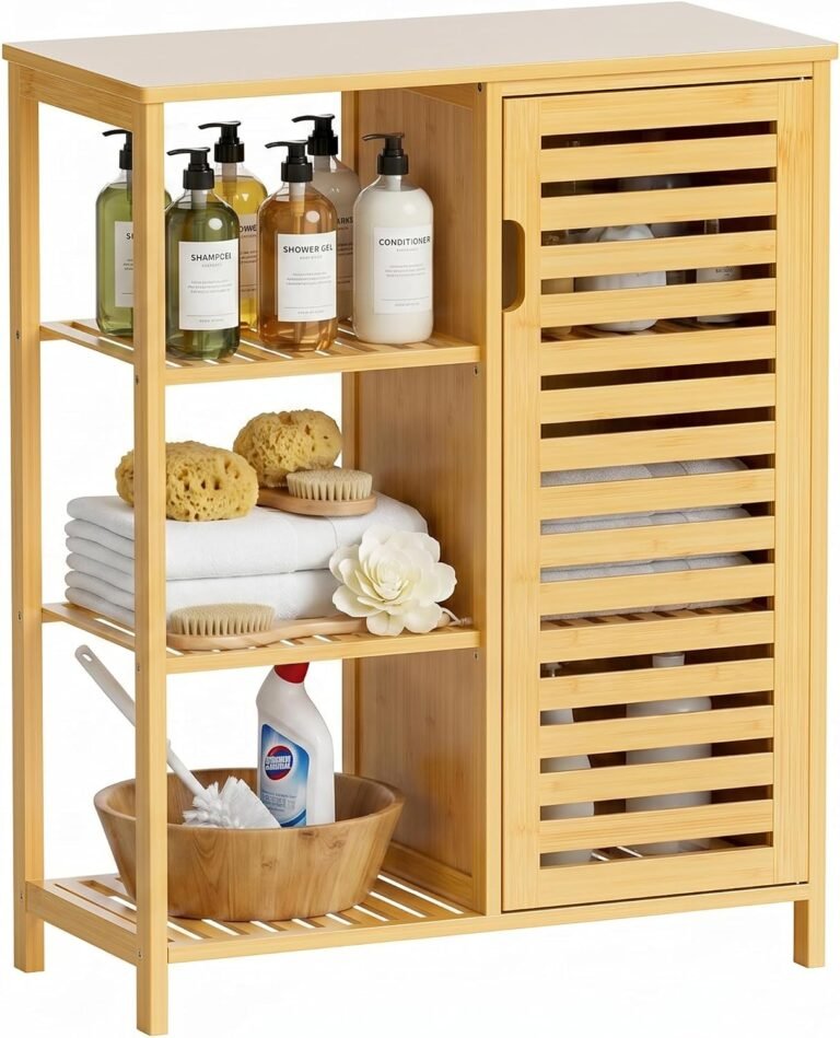 HITNET bamboo bathroom floor cabinet