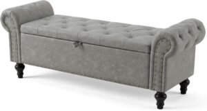 A Stylish Storage Bench for the Bedroom