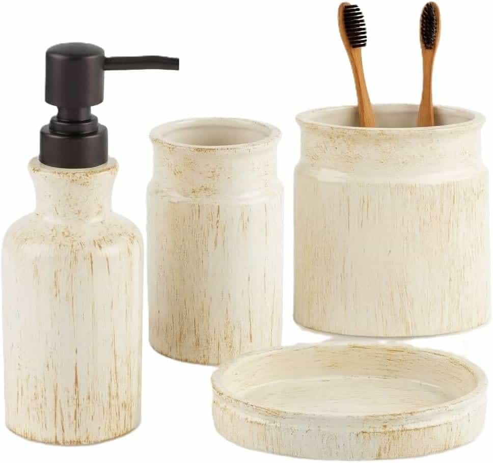 Creative Scents Rustic Luxe bathroom accessories set