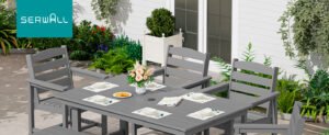 A Grey Outdoor Dining Set for Relaxed Garden Meals