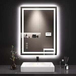 LOAAO LED Bathroom Mirror with Anti-Fog