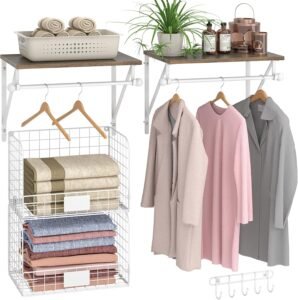Wall-Mounted Laundry Shelves That Add Useful Storage