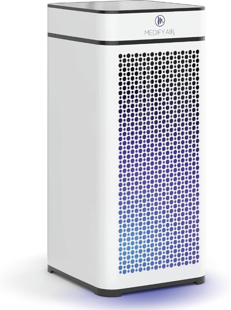 Medify MA-40 air purifier in white for a living room