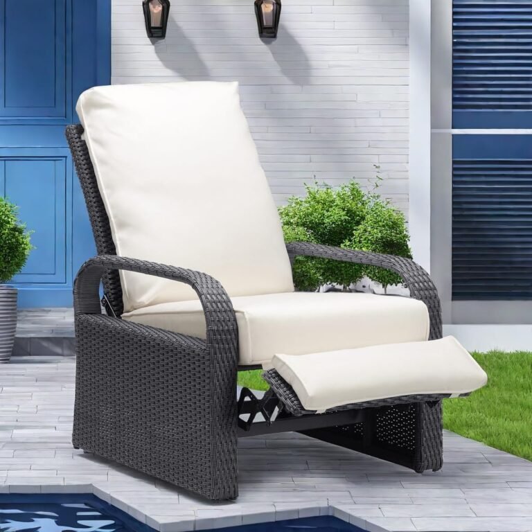Wicker Garden Recliner