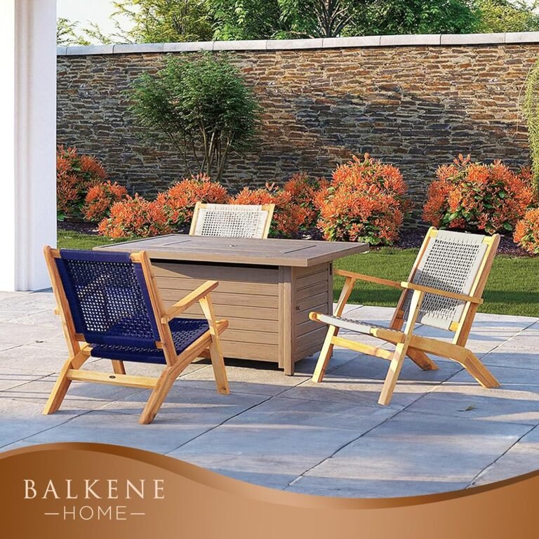 Balkene Home Vega acacia outdoor chair for garden