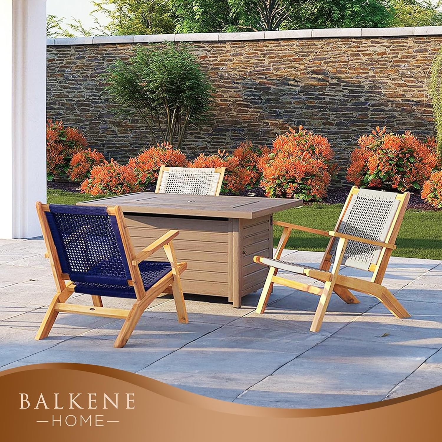 Balkene Home Vega acacia outdoor chair for garden