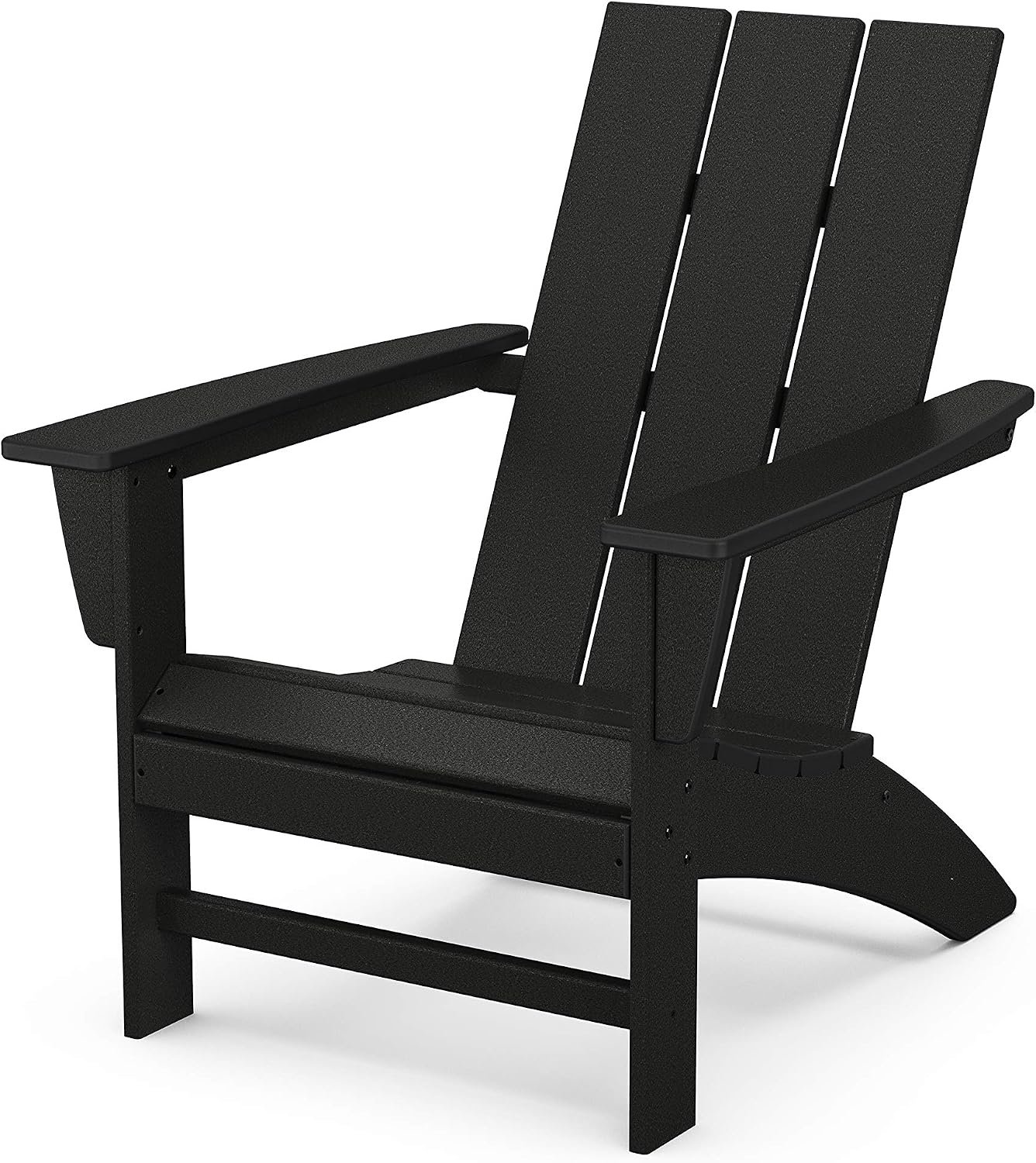 POLYWOOD Modern Adirondack Chair in black