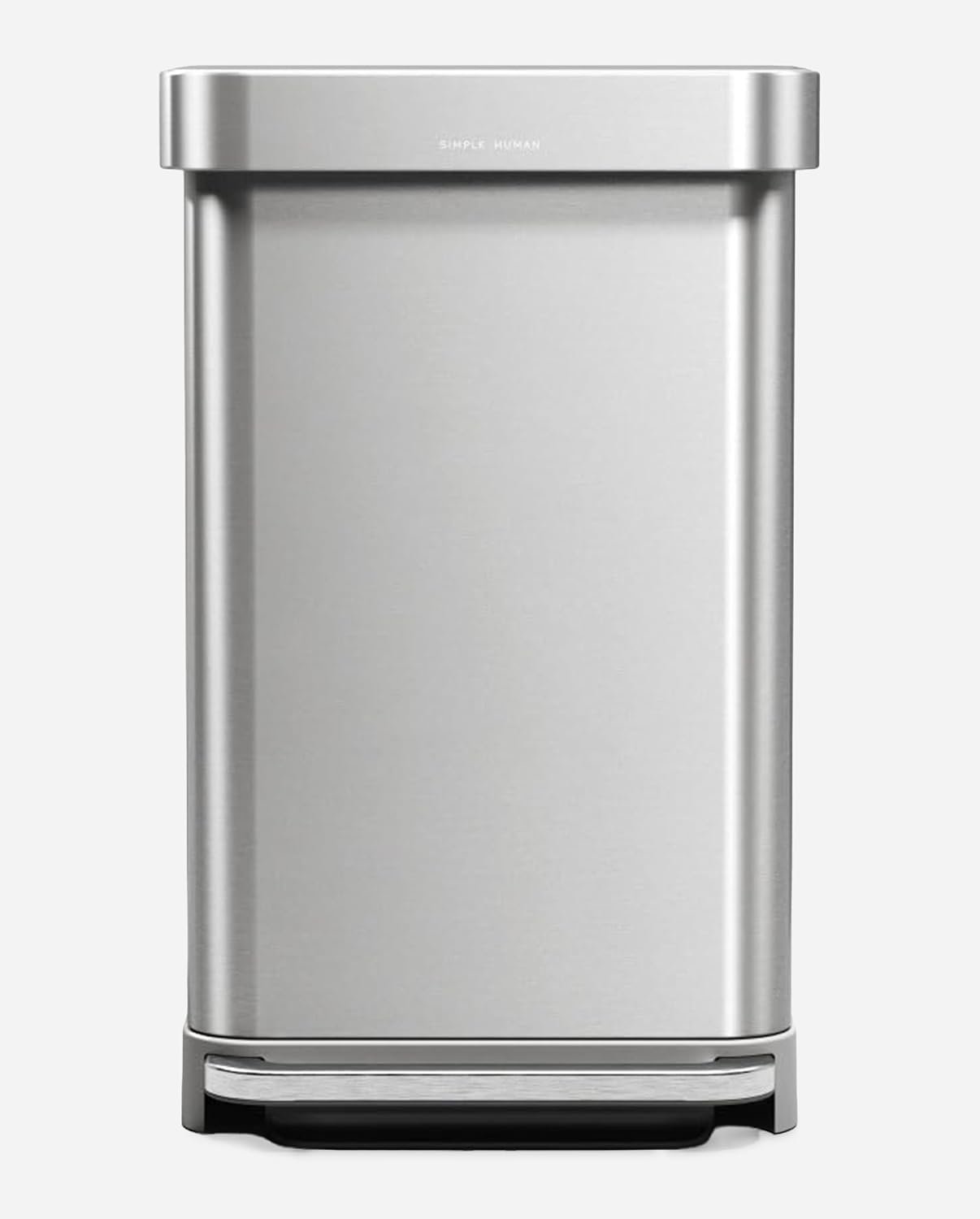 simplehuman 45L rectangular stainless steel step can